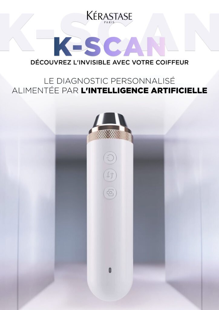Appareil K-SCAN de Kérastase utilisé pour le diagnostic capillaire premium au salon Franck Harter à Strasbourg